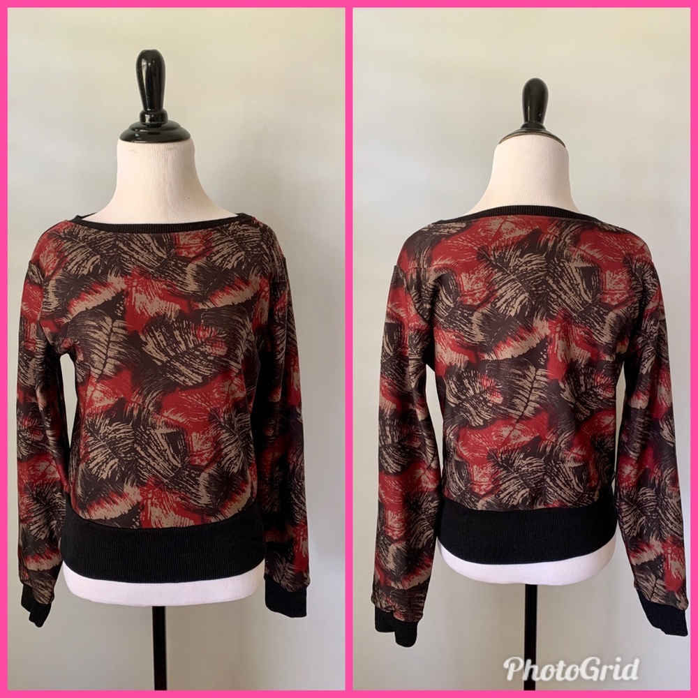 Tatyana Leaves Pullover NWT retro pinup